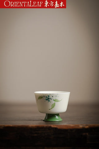 Handcrafted  Tall-footed Gongfu Tea Cup Chinese Tea Cup