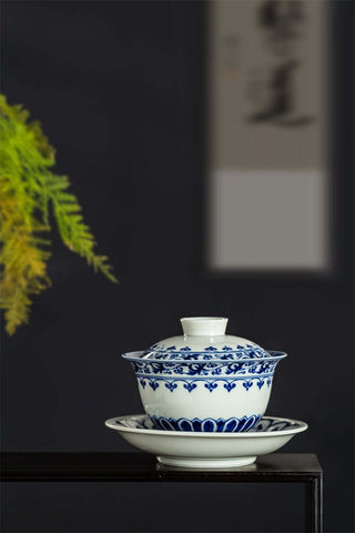 Jingdezhen Blue and White Porcelain Gaiwan