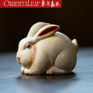 Tea Pet - Yixing Purple Clay Zodiac Rabbit Tea Ornament