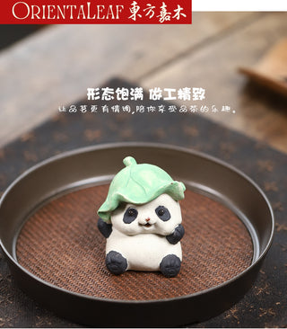 Tea Pet - Yixing Purple Panda Tea Pet & Incense Holder