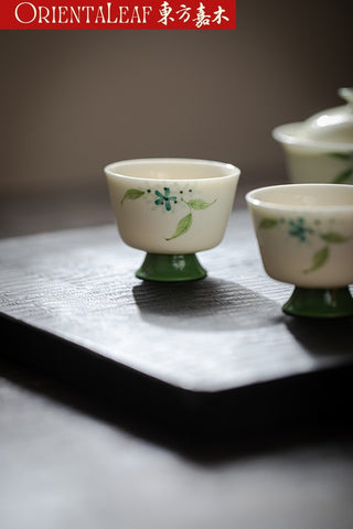 Handcrafted  Tall-footed Gongfu Tea Cup Chinese Tea Cup