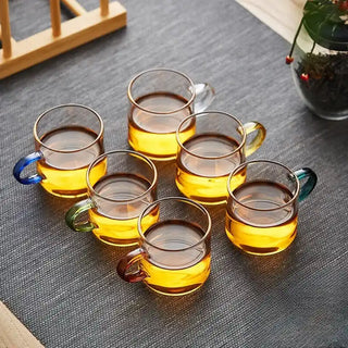 6-Piece Gongfu Tea Cup Set - Durable Glass Cups for Perfect Tea Moments