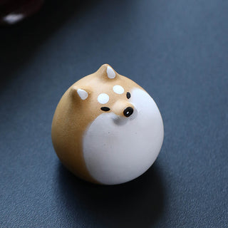 Tea Pet - Yixing Purple Clay Shiba Inu