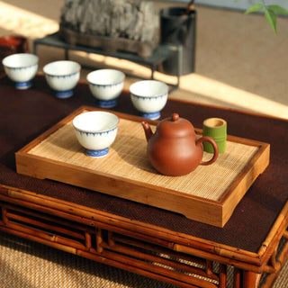 Bamboo Gongfu Tea Tray with Water Storage丨Orientaleaf Bamboo Gongfu Tea Tray with Water Storage teaware Orientaleaf