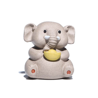 Tea Pet - Yixing Purple Clay Elephant