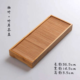 Bamboo Gongfu Tea Tray with Water Storage丨Orientaleaf Bamboo Gongfu Tea Tray with Water Storage teaware Orientaleaf