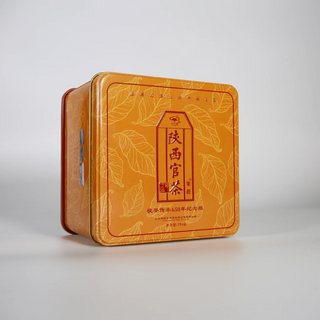 On Taoism - Jingyang Golden Flower Fu Brick Tea (280g Tin) | 650th Anniversary Edition | Broken Chunks for Easy Brewing