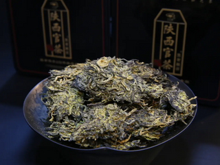 On Taoism - Jingyang Golden Flower Fu Brick Tea (280g Tin) | Premium Edition | Exquisite Broken Chunks