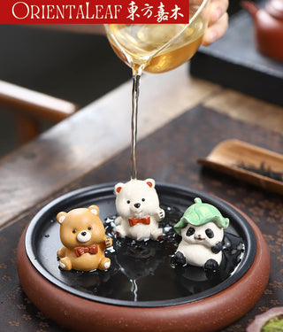 Tea Pet - Yixing Purple Panda Tea Pet & Incense Holder