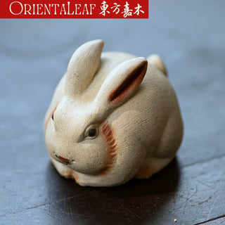 Tea Pet - Yixing Purple Clay Zodiac Rabbit Tea Ornament