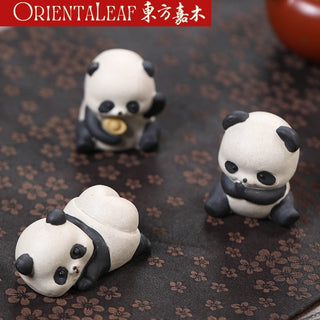 Tea Pet - Purple Clay Panda