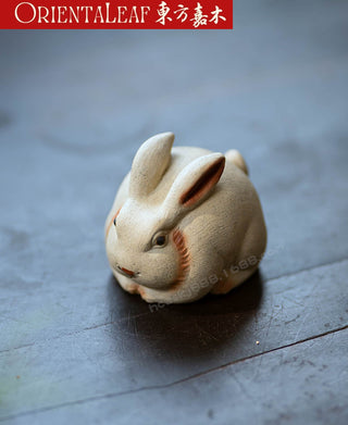 Tea Pet - Yixing Purple Clay Zodiac Rabbit Tea Ornament