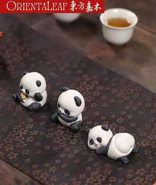 Tea Pet - Purple Clay Panda