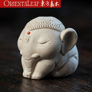 Tea Pet - Purple Clay Tea Pet Taiping Peaceful Elephant