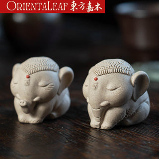 Tea Pet - Purple Clay Tea Pet Taiping Peaceful Elephant