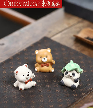 Tea Pet - Yixing Purple Panda Tea Pet & Incense Holder