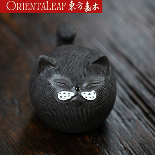 Tea Pet - Yixing Purple Clay Cat