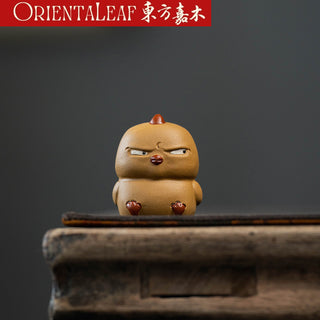 Tea Pet - Yixing Purple Clay Tea Pet  Yellow Bird