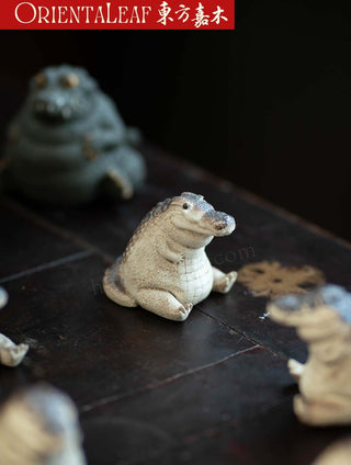 Tea Pet - Yixing Purple Clay Crocodile