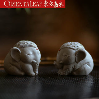 Tea Pet - Purple Clay Tea Pet Taiping Peaceful Elephant