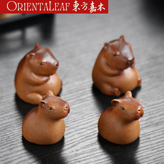 Tea Pet - Yixing Purple Clay Capybara