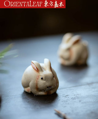 Tea Pet - Yixing Purple Clay Zodiac Rabbit Tea Ornament