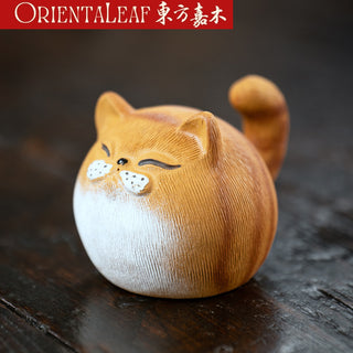 Tea Pet - Yixing Purple Clay Cat