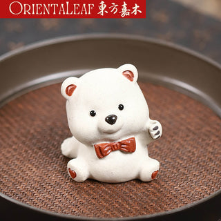 Tea Pet - Yixing Purple Panda Tea Pet & Incense Holder