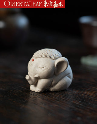 Tea Pet - Purple Clay Tea Pet Taiping Peaceful Elephant